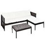 Brown Garden Lounge Set | PE rattan | Large | Modular Image 3