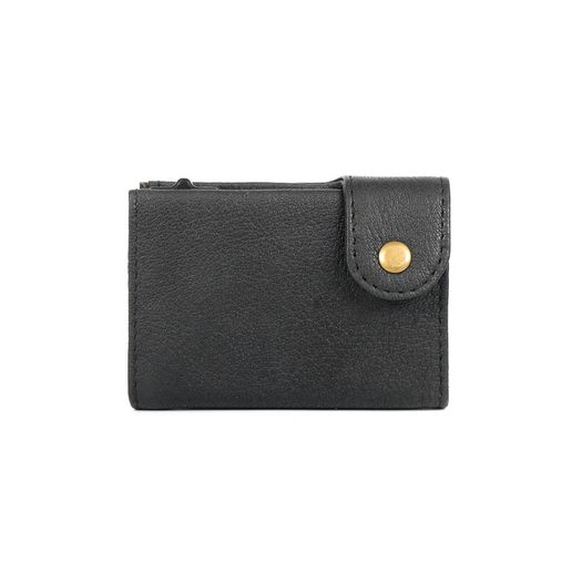 Premium Genuine Leather Smart Card Holder Wallet RFID Blocking Slim Wallet with Pop-Up Card Case