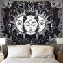 Sun and Moon Tapestry Black and White Large Tablecloths Psychedelic Tapestry Wall Hanging for Bedroom Living Room Decoration (MULTIPLE SIZES) Image 2