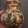 Pair of Hand Painted Chinese Satsuma Style Vases Image 4
