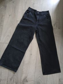 Black wide jeans