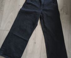 Black wide jeans
