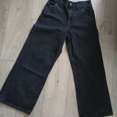Black wide jeans