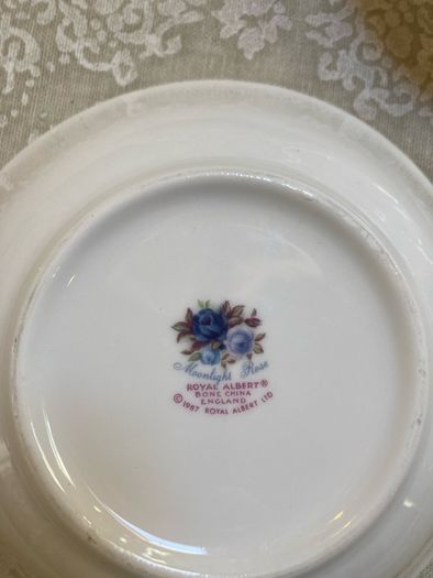 Vintage Royal Albert " Moonlight Rose " cereal/soup bowls