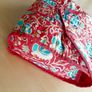 Red floral toiletry bag Image 3