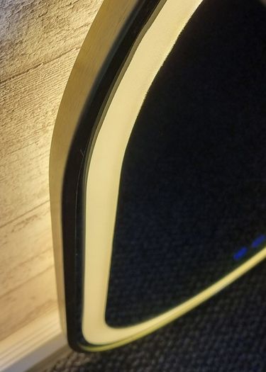 LED Bathroom Mirror Oval Gold Frame Antifog Fog Free Dual LED