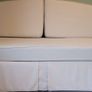 Sofa bed, single bed sized when cushions are removed. Image 2