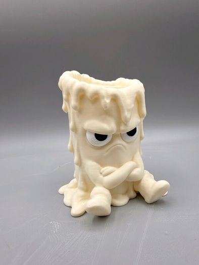 Grumpy Candle  3D Printed Decorative Candle Holder
