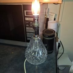 2 Large Cut-Glass Lamps for Sale Price is for 1, Postage Available or Collection, Measurements are in the photos, both are working grand with long leads