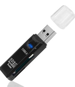 New SD Card Reader USB 3.0 SD Card Reader Memory Card Adapter External Memory Card Readers High-Speed 5Gbps Portable Reading Simultaneously for SD TF SDXC SDHC MMC Micro SDXC/SD/SDHC Cards