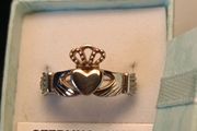 High Quality Solid Heavy Sterling Silver Claddagh Ring