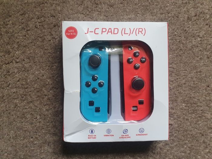 Nintendo Switch V1 Brand New Neon Red/Blue Joy-Cons Dock & Accessories