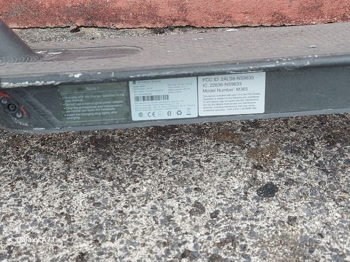 MI Electric Scooter, Model M365, Maximum speed 25KM, Working well and in very good condition, comes with charger