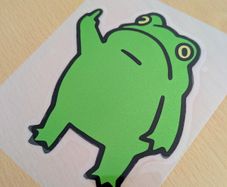 Sticker Frog Reflective Vinyl Waterproof