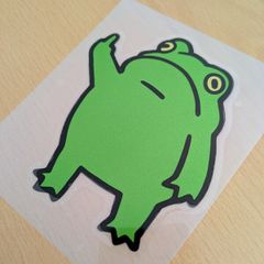 Sticker Frog Reflective Vinyl Waterproof