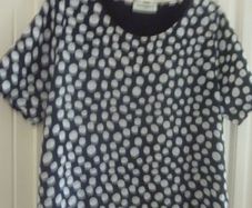 Carolyn Donnelly  polka dot top PENDING