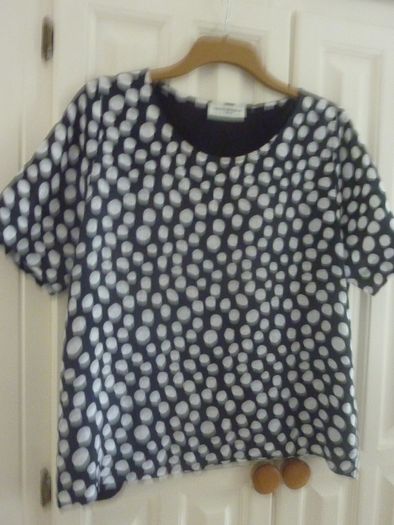 Carolyn Donnelly  polka dot top PENDING