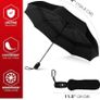 Windproof Travel Umbrellas for Rain - Easy Auto Open Close, Durable & Compact Umbrella, Strong Fiberglass Frame, Waterproof Canopy - Backpack, Purse, Portable Umbrella for Travel Image 2