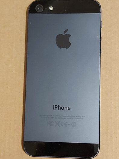 Apple Iphone 5, 16 GB, Black-Grey Back, working fine, reasonable cosmetic condition for its age