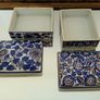 Vintage pair of handpainted ceramic jewellery boxes Image 2