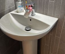 White pedestal Basin Free give away