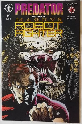Predator VS Magnus Robot Fighter Issues #1 & 2 Complete Set (1993) Dark Horse/Valiant Crossover