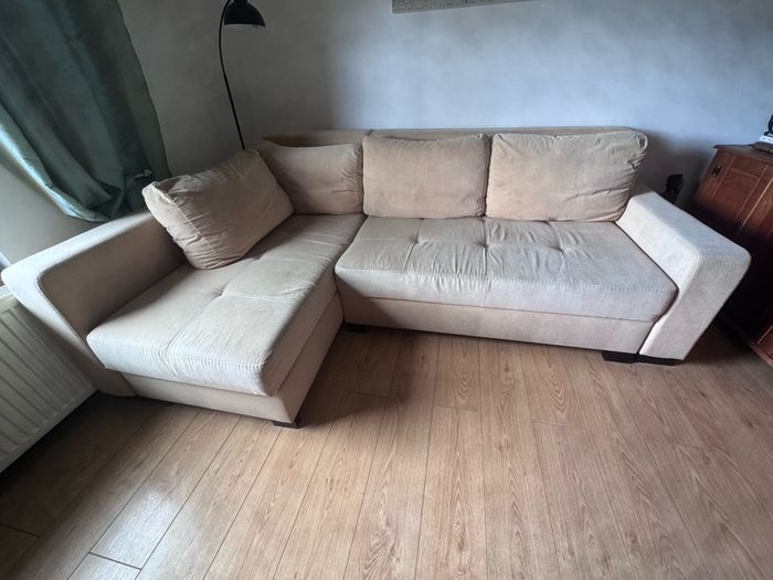 corner sofa-bed with storage