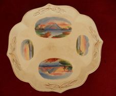 Antique Service Plate,Hand Painted with Gold Trim/Detail.