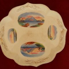 Antique Service Plate,Hand Painted with Gold Trim/Detail.