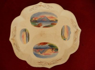 Antique Service Plate,Hand Painted with Gold Trim/Detail.