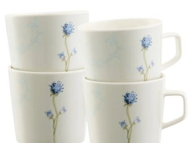 Camile pale jade mugs set of four