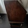 Vintage Jacobean Style Oak Bureau Desk - Leather Inset & Barley Twist Legs Image 4