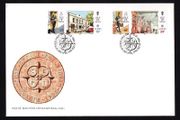 1990 Isle of Man Europa: Post Office Buildings Commemorative Stamps Addressed First Day Cover (FDC)