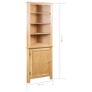 Corner Cabinet 59x36x180 cm Solid Oak Wood Image 2