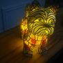 Stained glass terrier dog table lamp Image 4