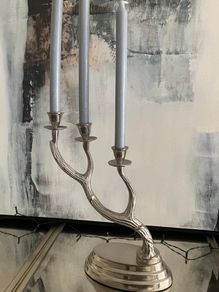 Good quality Candle Holder and 3 New Candles