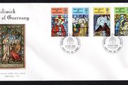 1973 Guernsey Christmas Commemorative Stamps Addressed First Day Cover (FDC)