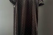 Girls black velour Dress 134-140 or 8-10yo