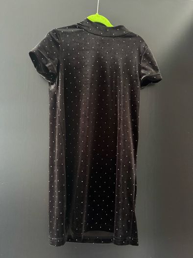 Girls black velour Dress 134-140 or 8-10yo