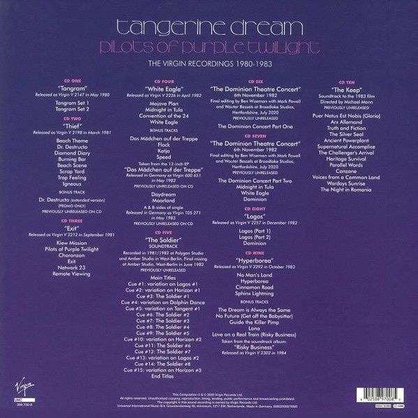 TANGERINE DREAM  |  Pilots Of Purple Twilight