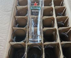 24 Half Pint Heineken Glasses