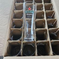 24 Half Pint Heineken Glasses