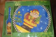 Christmas plate with spatula