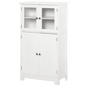 Bathroom Floor Cabinet Storage Unit Kitchen Cupboard W/ Doors & Adjustable Shelf (FREE POSTAGE)