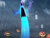 12 Ft Halloween Inflatables Ghosts Outdoor Decorations, Halloween Giant Lawn Inflatables Ghost for Outdoor Indoor Yard Garden Veranda Decor Halloween Party Supplies
