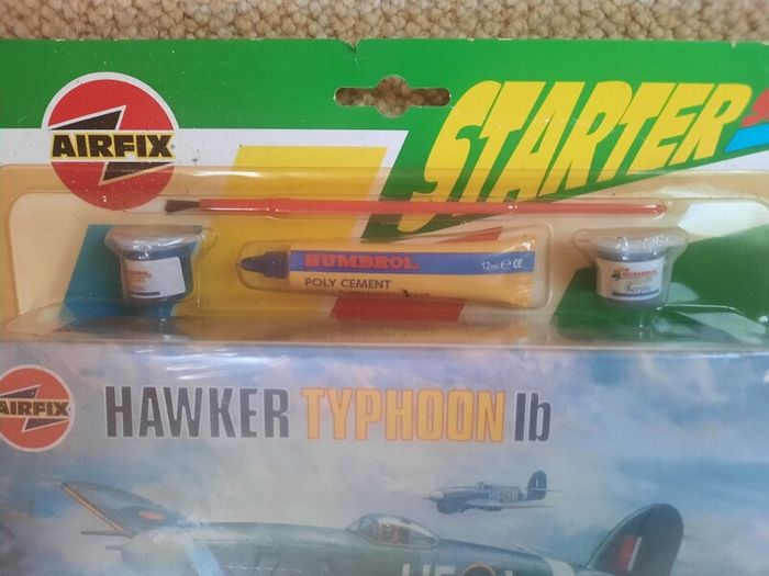 Vintage Airfix Model Starter Kit - Hawker Typhoon Aircraft lb
