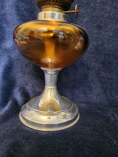 Three French oil lamps