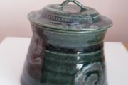 Pottery, Lidded pot, Home decor, Storage,Gift