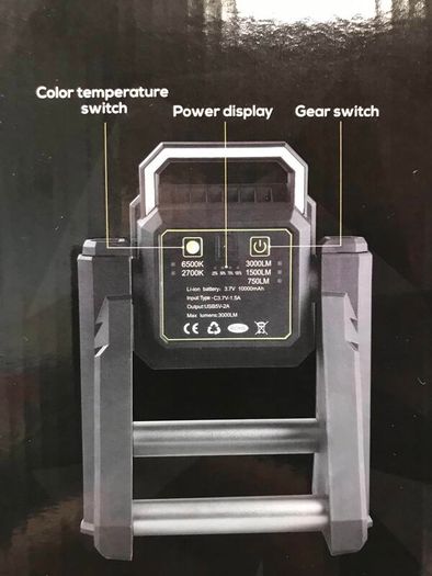 Multifunctional Work Light Rechargeable Telescopic