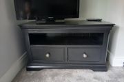 Black TV Stand  Excellent Condition Priced to Sell